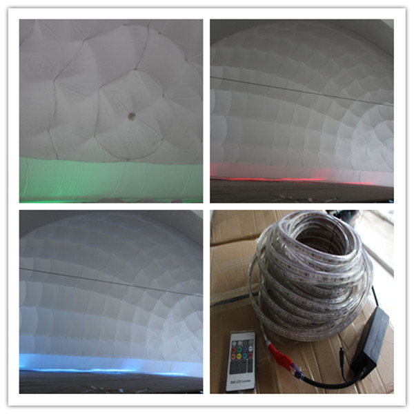 tienda inflable al aire libre blanca de 5.5mL x de 4.5mH, tienda
