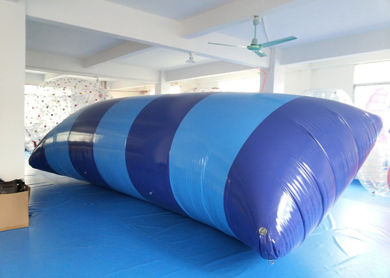 China Soldadura azul los 7m * la gota inflable impresa Digitaces del agua de 3M para la aguamarina parquea proveedor