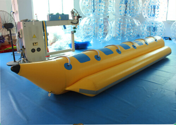 China Barco de plátano inflable de la calidad comercial, juguetes inflables del lago para los deportes proveedor