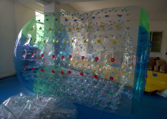 China Bola de balanceo inflable azul del agua para los juegos al aire libre inflables del parque de la aguamarina proveedor