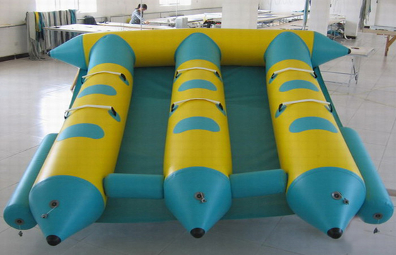 China Customed 6 pescados inflables de la mosca del barco de plátano de Seaters para explota los juguetes de la piscina proveedor