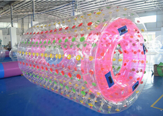 China Rodillo inflable rosado los 2.4m*2.2m*1.6m, juguetes inflables del agua del agua para el lago proveedor