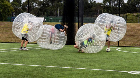 China Fútbol inflable de la burbuja de los niños/de los adultos bola de parachoques inflable del PVC de 0,8 - 1 milímetro proveedor