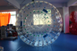 Bola inflable del PVC Zorb de la manija azul transparente, bola gigante del hámster del diámetro de 3M x los 2m proveedor