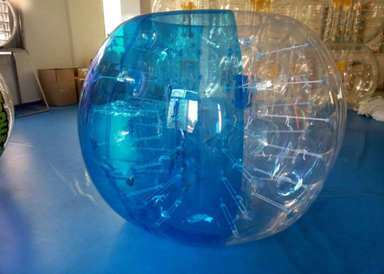 China Fútbol inflable de la burbuja de los juegos de los deportes al aire libre, medio azul de la bola de parachoques inflable proveedor
