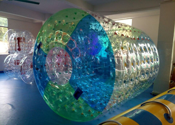 China Juguetes inflables profesionales de la piscina fuera del rodillo inflable del agua con la impresión de Digitaces proveedor
