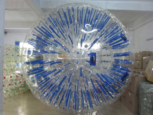 China Bola de Zorb/bolas inflables azules de encargo del hámster del parque de atracciones para los seres humanos proveedor