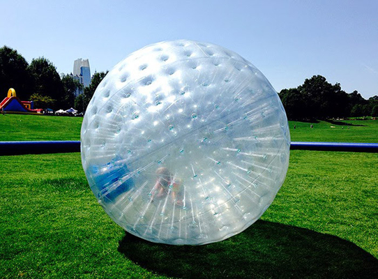 China Bola humana inflable del hámster de la bola inflable transparente de 1.0m m TPU Zorb diámetro de los 3.0m de los x 2.0m proveedor