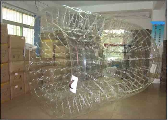 China Bola de rodillo inflable del agua del diámetro de la entrada transparente del 1.5m para los adultos proveedor