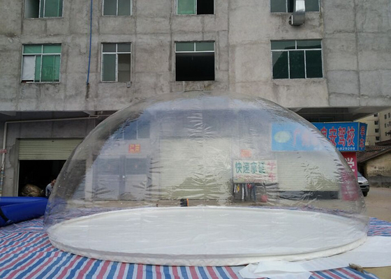 China El logotipo de encargo imprimió la tienda transparente inflable de la burbuja del diámetro de los 8m para hacer publicidad proveedor