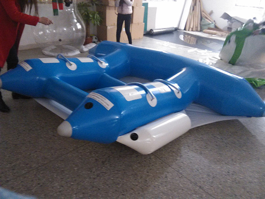 China Barco de plátano azulverde de los deportes acuáticos del PVC de 0.9m m los 4m * 3m/3m*2.3 M proveedor