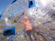 Bola de Zorb/bolas inflables azules de encargo del hámster del parque de atracciones para los seres humanos proveedor