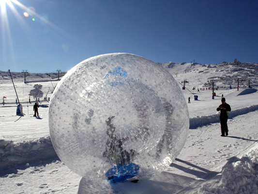 Bola humana inflable del hámster de la bola inflable transparente de 1.0m m TPU Zorb diámetro de los 3.0m de los x 2.0m proveedor