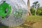 TPU ponen verde la bola inflable de Zorb del punto, bola humana inflable del hámster diámetro de los 3.0m de los x 2.0m para la hierba proveedor