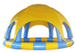 Diámetro inflable de los 10m de la piscina de agua de los barcos de parachoques coloridos/piscina inflable con la cubierta proveedor