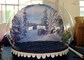 Tienda clara inflable personalizada de la bóveda de los globos de la nieve de la Navidad al aire libre proveedor