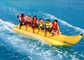 Pescados inflables de la mosca del barco de plátano de la fila de Singal de los juguetes de la piscina de la diversión para los juegos que practican surf proveedor
