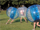 Color transparente/rojo/azul de la bola de parachoques inflable divertida del milímetro TPU del artículo 1,00 proveedor