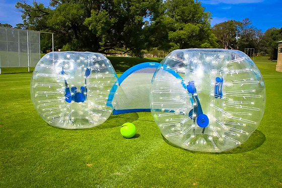 Balón de fútbol inflable de la burbuja del color transparente, diámetro bola humana de la burbuja de 1,5 M proveedor