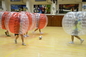 El ser humano clasificó el balón de fútbol inflable de la burbuja/el artículo transparente de la bola del hámster proveedor